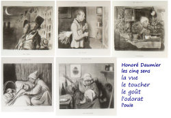 Honoré Daumier, les cinq sens