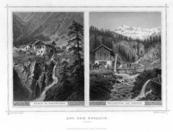 Stahlstich aus dem Engadin