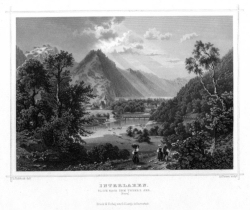 Stahlstich Interlaken